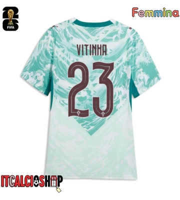 Portogallo Vitinha #23 Seconda Maglia Femmina Mondiali 2026 Manica Corta
